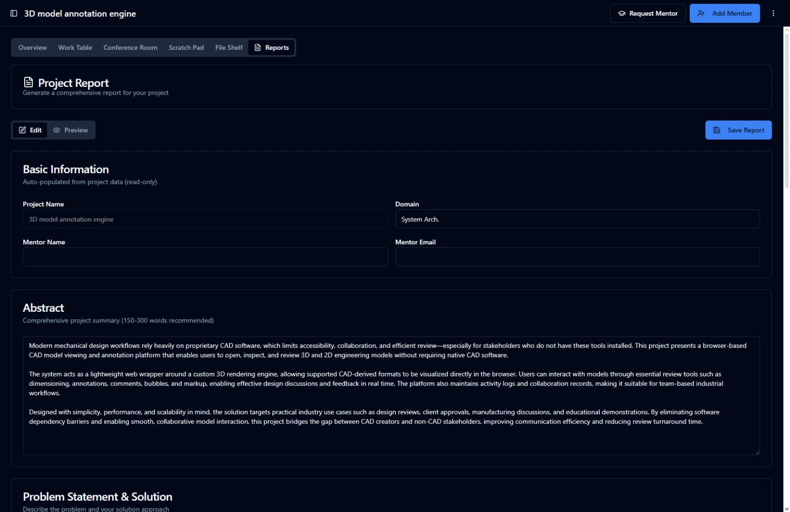 Startsphere PDF Report