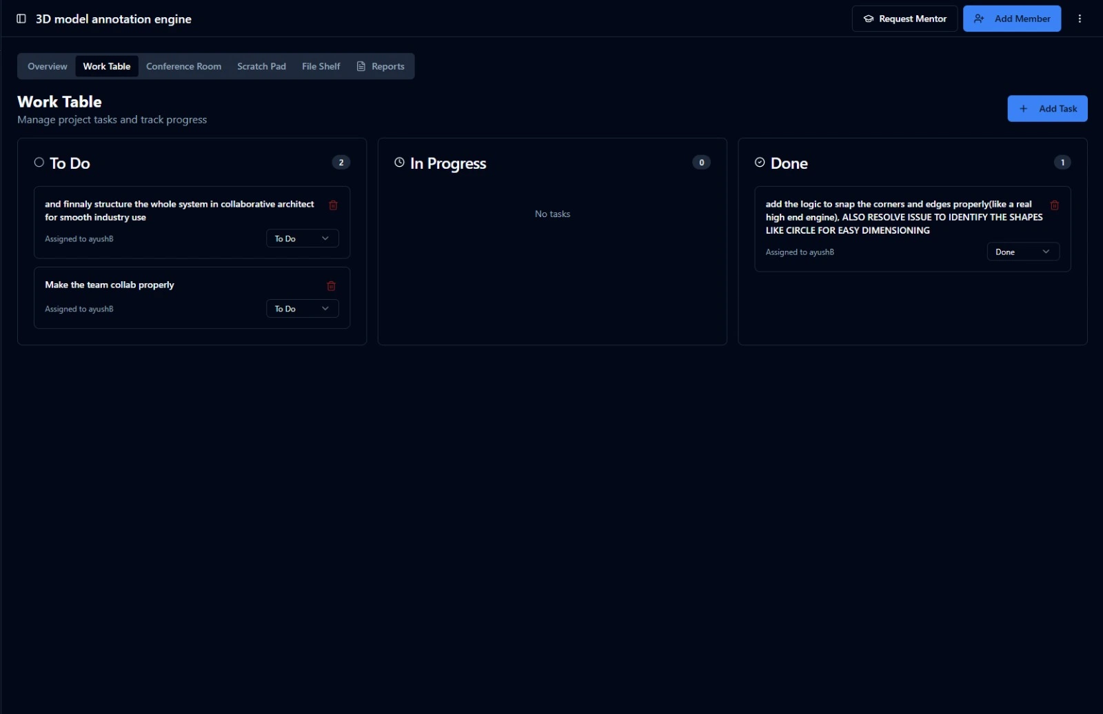 Startsphere Work Table